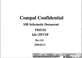 Скачать схему Compal LA-J871P Rev 1.0