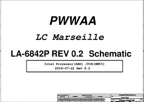 Скачать схему Compal PWWAA LA-6842P Rev:0.2