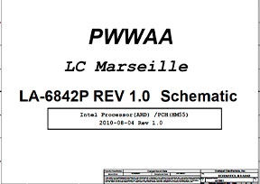Скачать схему Compal PWWAA LA-6842P Rev:1,0